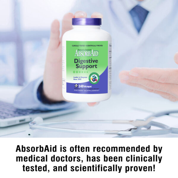AbsorbAid Original 240 Digestive Enzymes doctor recommended
