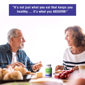 AbsorbAid Platinum 60 Digestive Enzymes older couple eating