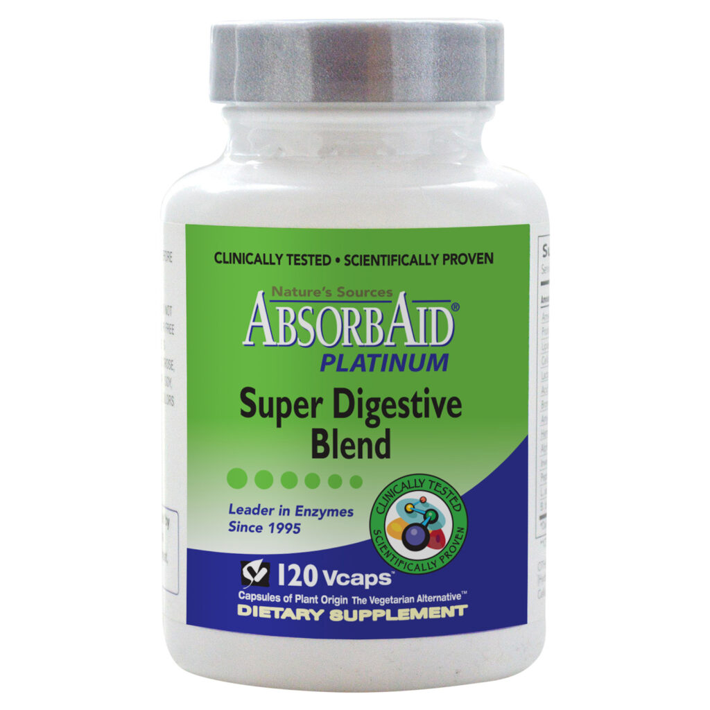 AbsorbAid Platinum 120 - Best Digestive Enzyme and Probiotic - gut health